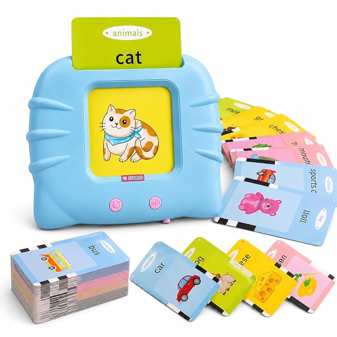 Storio Montessori Talking Flash Cards Educational Learning Toy
