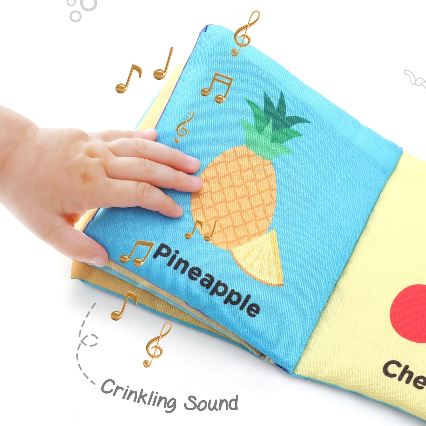 Firstcry Intellibaby Soft Sensory Cloth Book Set for Babies 6 Books Multicolor